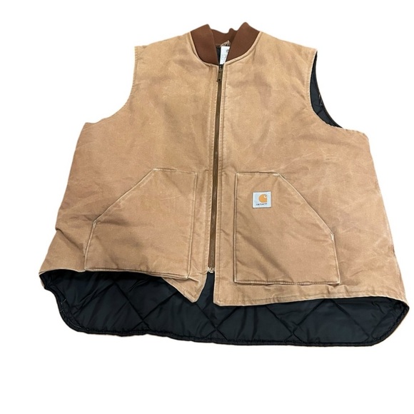 Carhartt Other - Vintage Carhartt Canvas Vest Brown Mens size 3XL